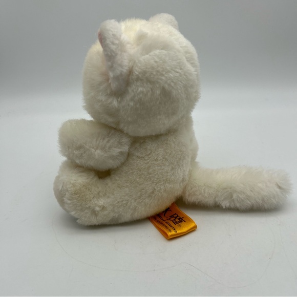Vtg Rare 1992 Polar Puff 24k 6” White Cat With Blue Eyes Plush Stuffed Animal - Picture 8 of 10